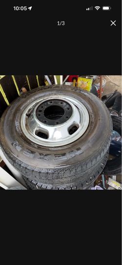 Tire and Chrome Wheel Rim