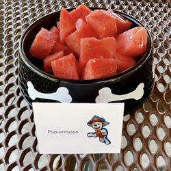 Paw Patrol Food Tag (watermelon, pup-ermelon)