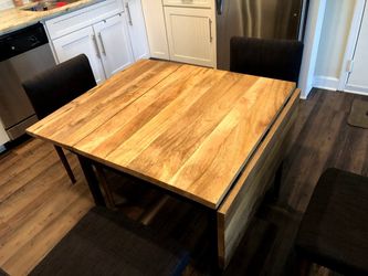 Box Frame Drop Leaf Extendable Table