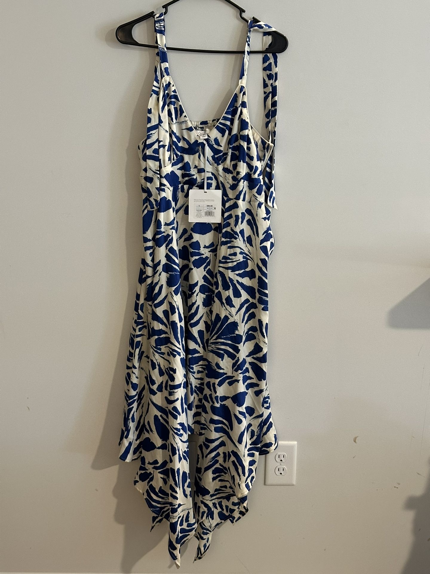 Maxi Dress Blue And White 