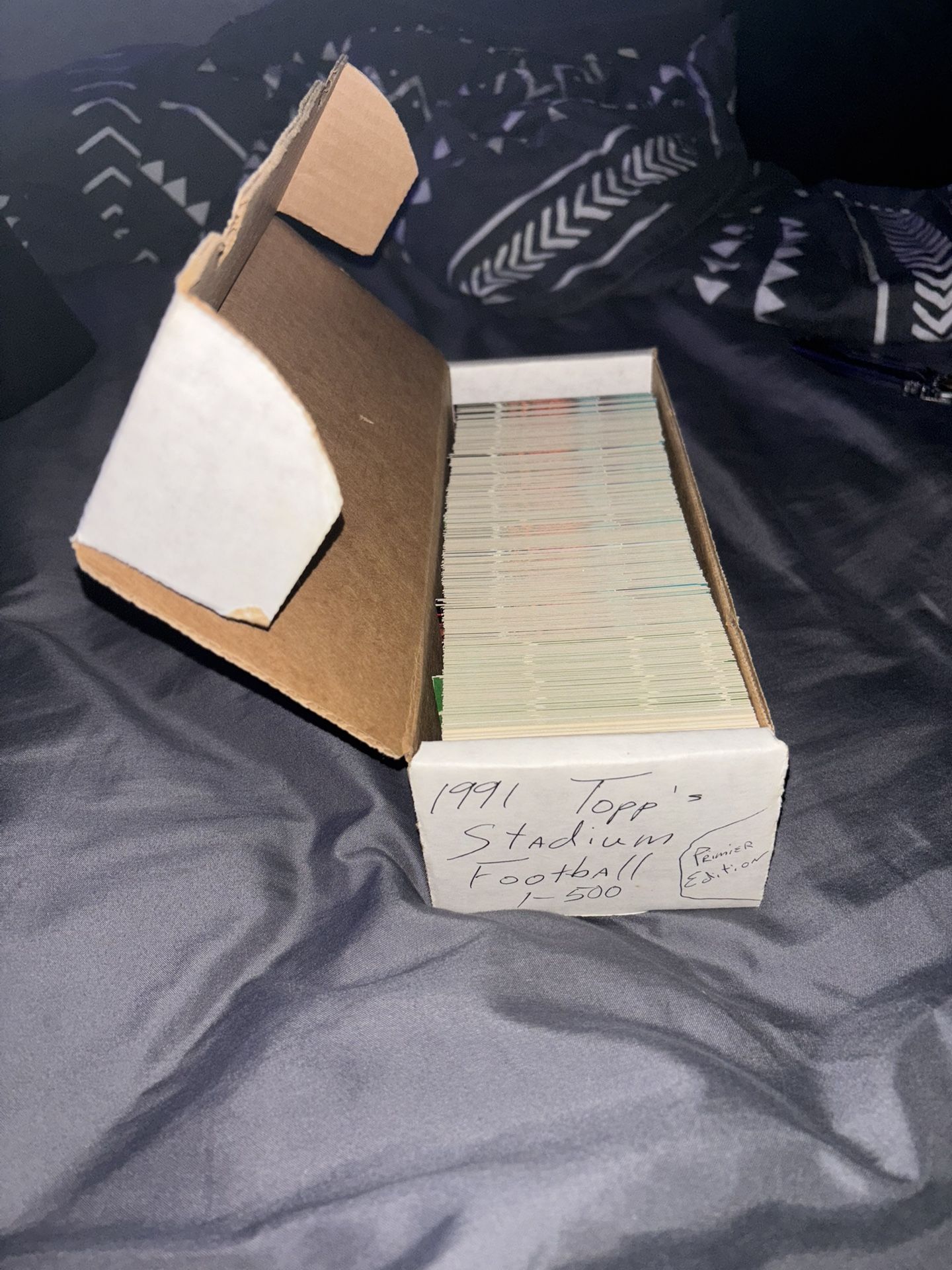 1991 Topps Stadium Football 1-500 Full Set. Brett Favre Rookie Card