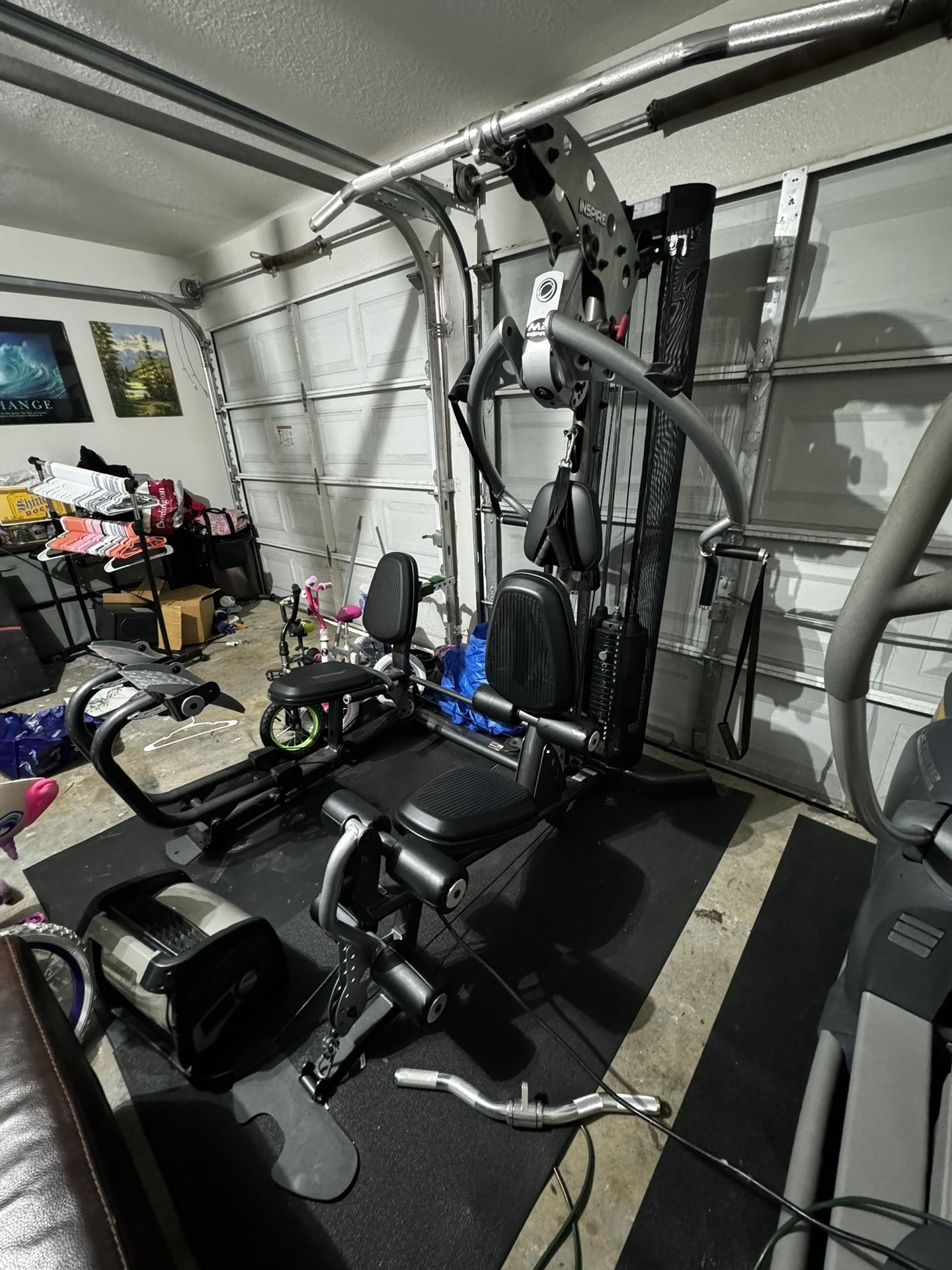 Inspire M2 with Leg Press Attachment