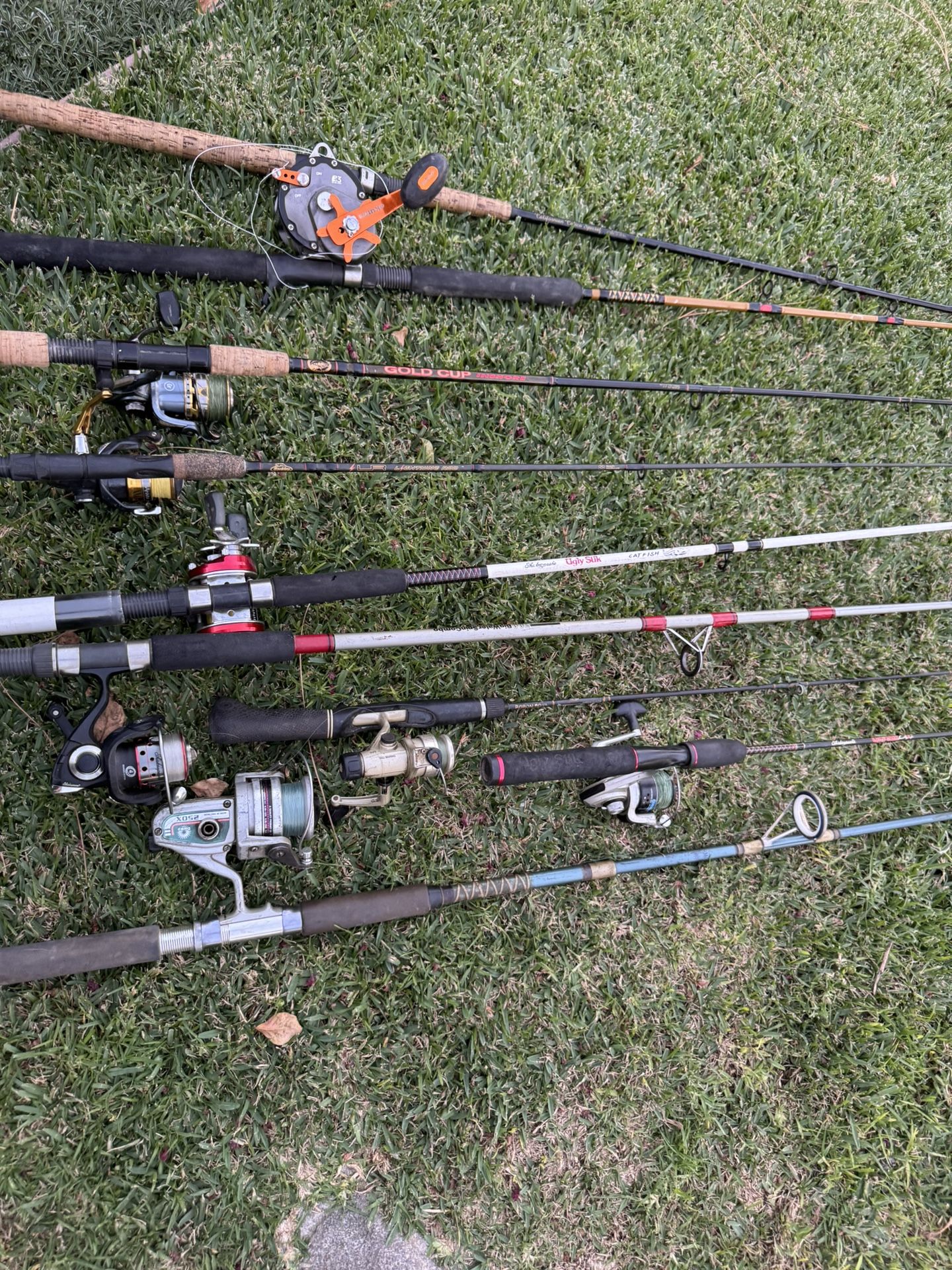 Various Fishing Rods And Reels