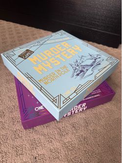 Murder mystery set of two board games