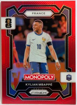 Kylian Mbappe • 2026 Panini Prizm Monopoly FIFA World Cup • Red Prizms
