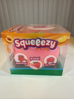 Sunny Days Squeeezy Jumbo Peach Squishy NEW