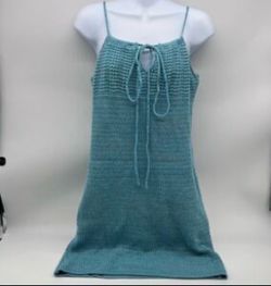 Title: Olive & Oak Crochet Knit Mini Dress - Size M (New with Tags)