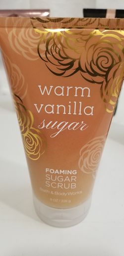 Warm vanilla sugar scrub