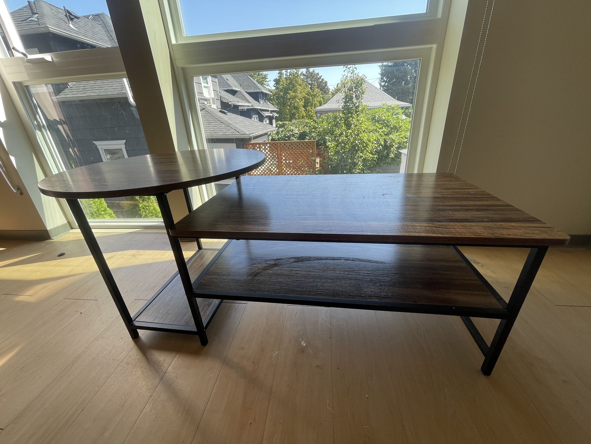 Modern Brown Coffee Table - $40