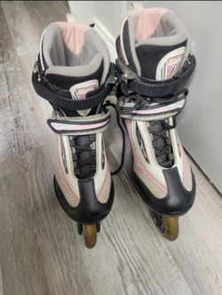 Pink rollerblades