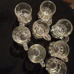 8 Vintage Beer Mug Shot Glasses
