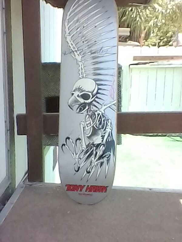 Birdhouse skateboard signed by Donny Barley