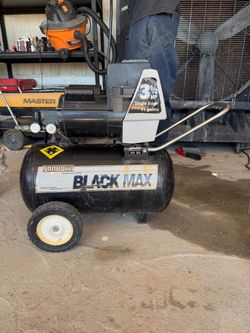 Compressor Black Max 11 Gallon-3 1/2 hp in Excellent Working Condition-Come over and test it out-I’m 15 minutes from the Outlet Mall-Thanks For Lookin