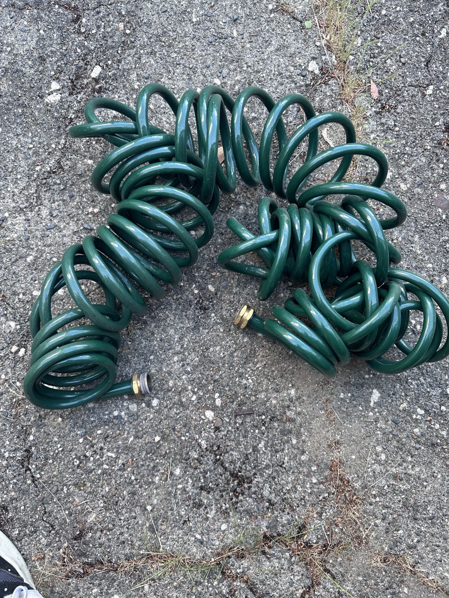 Green Coil Garden Hose