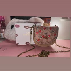 Cherry Coach Cross Purse 