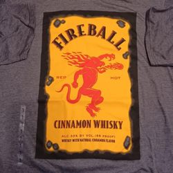 Fireball Whisky short sleeve shirt. Brand new/ Large
