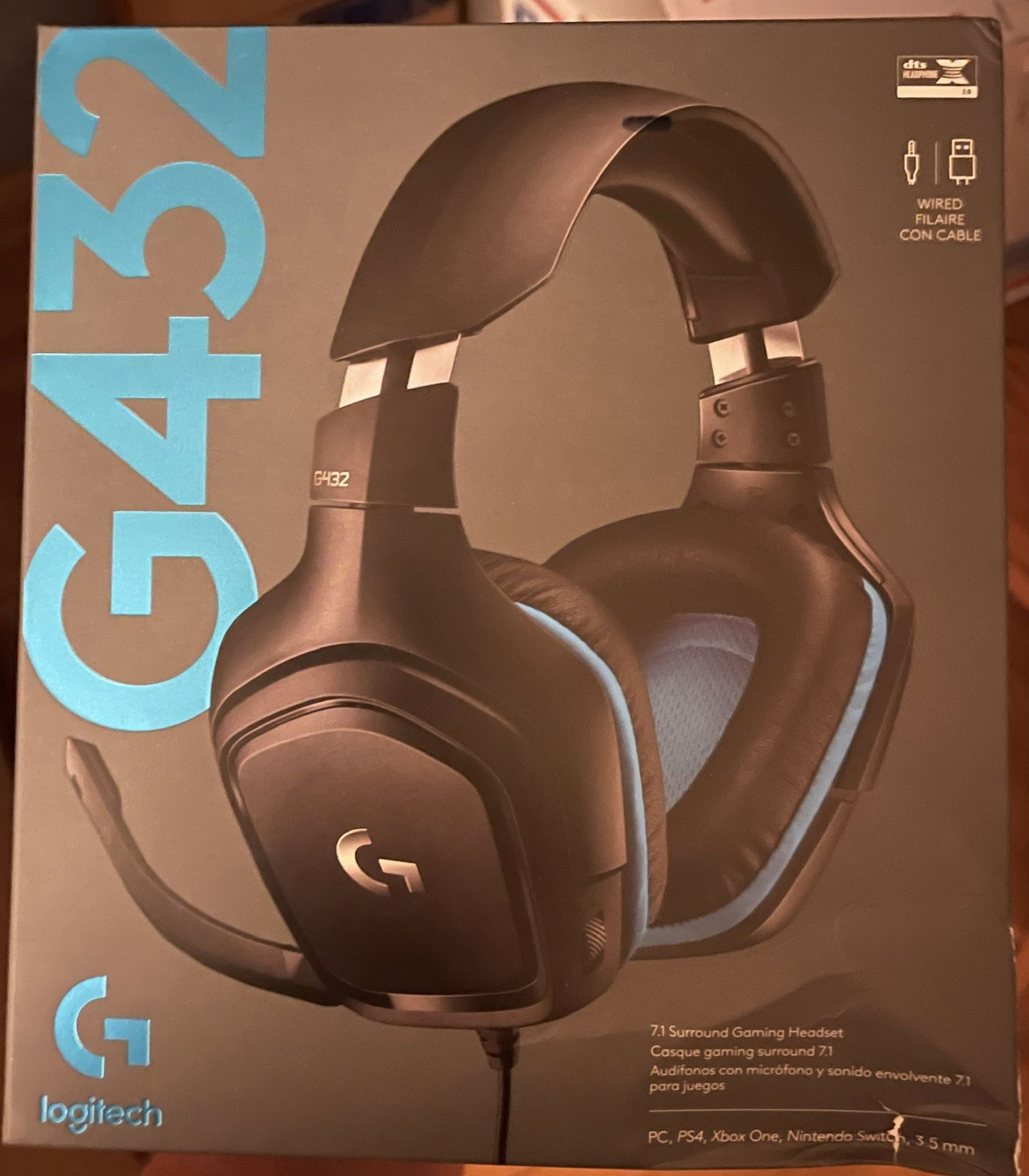 Logitech G432 Wired Gaming Headset - Factory Sealed