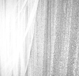 Silver Sequin 2 Layer Backdrop  Thumbnail