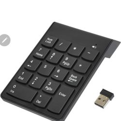 Wireless Numpad Numeric Keypad Number Pad for Laptops Computer Desktop Office Accessories Financial Accounting 10 Key Keyboard Pad Compatible with Win