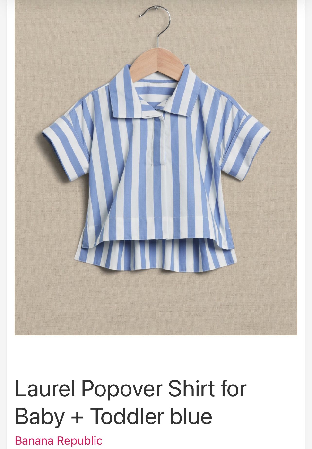 Banana Republic Baby + Toddler Popover Blouse