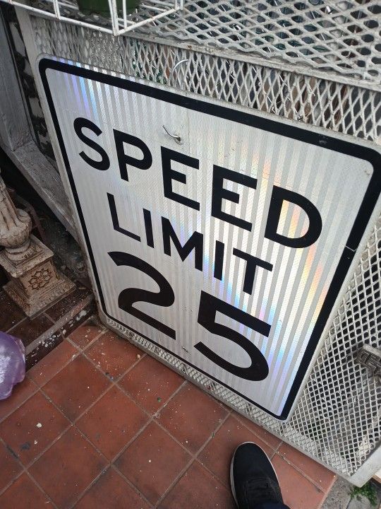Big Speed Limit Sign