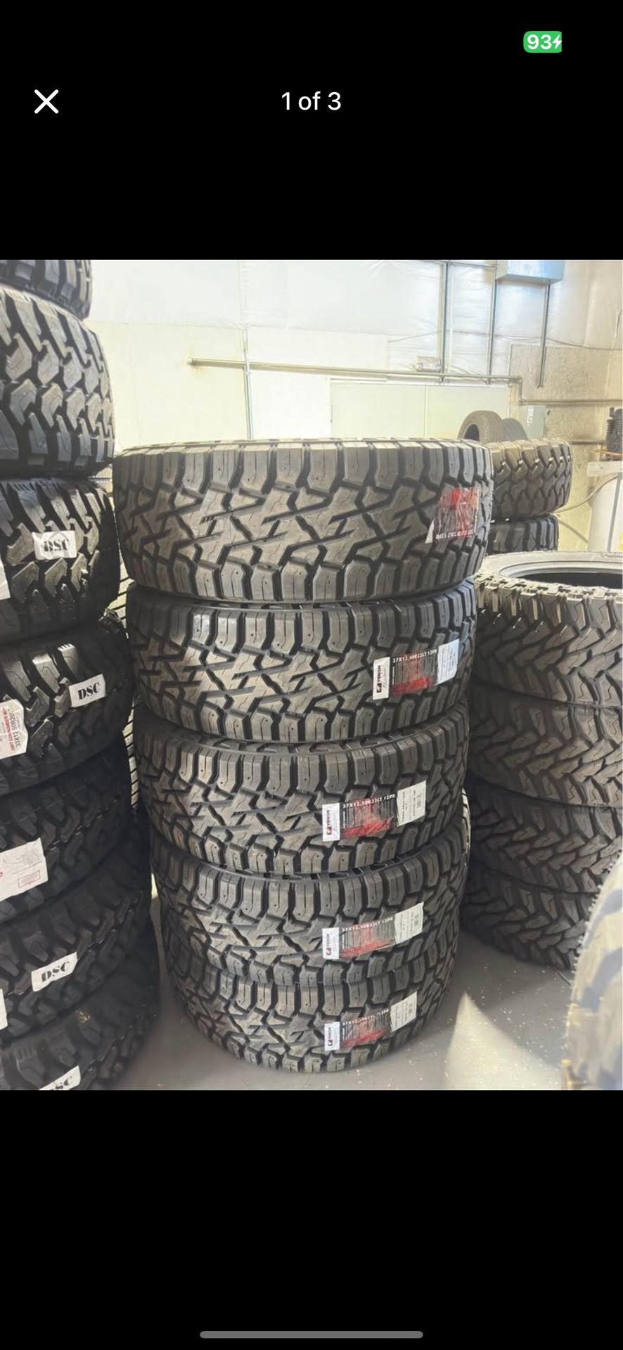 37x12.50R22LT Venom Trail Hunter R/T 12ply Tires