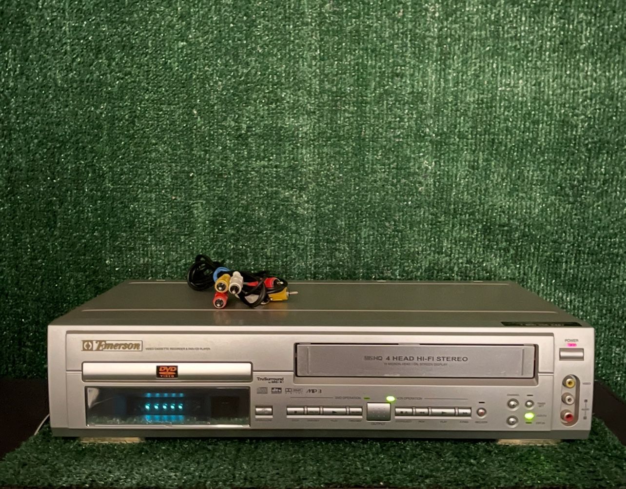 EMERSON EWD2202 DVD/VCR VIDEO CASSETTE RECORDER CLEAN TESTED!