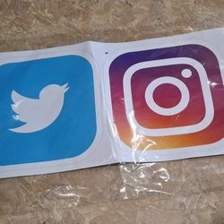 Twitter And Instagram Sticker 