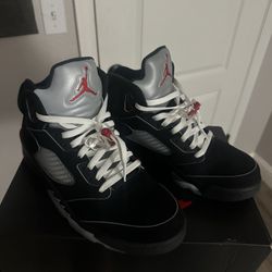 Jordan 5s Black Metallic 