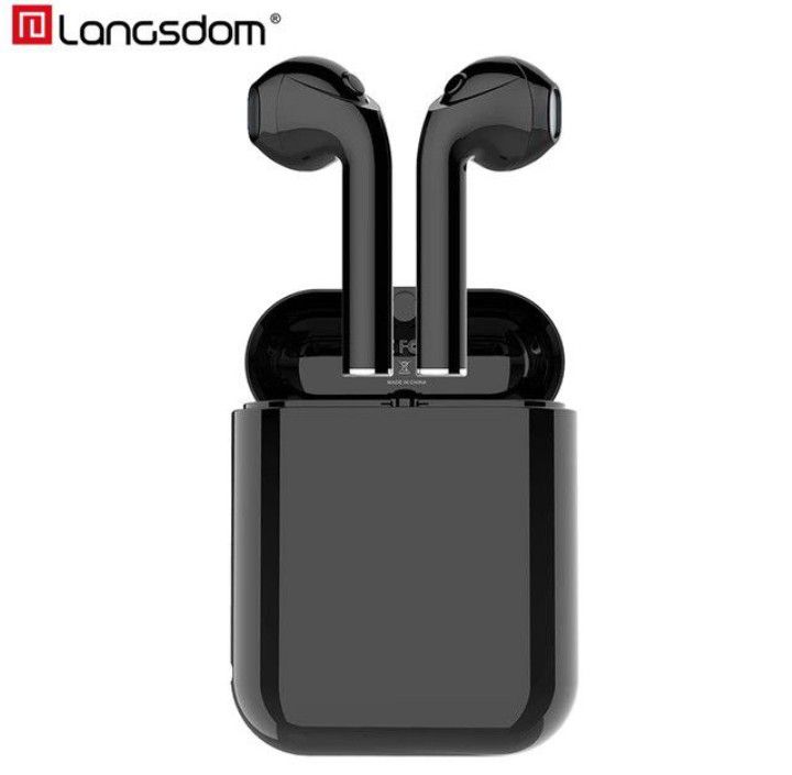 Langsdom T7 True Wireless Bluetooth Earbuds with Charging Case - V 5.0