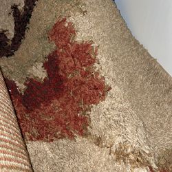 9 X 12 Very Heavy Floral  3/4” Thick Rug.