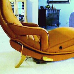 VINTAGE MCM 1952 CONTOUR CHAIR LOUNGE W/EXTRAS MARILYN MONROE HOLLYWOOD

