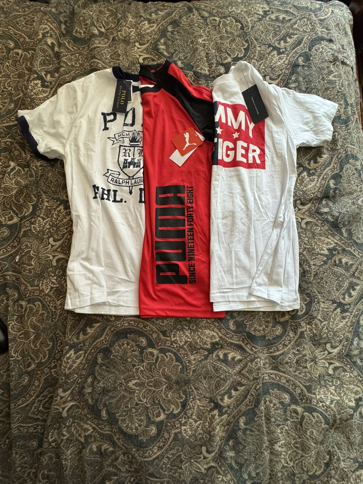 Lot Of 3 New Boys Designer T-Shirts Size L