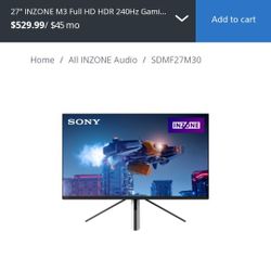 27" Inzone Gaming Monitor