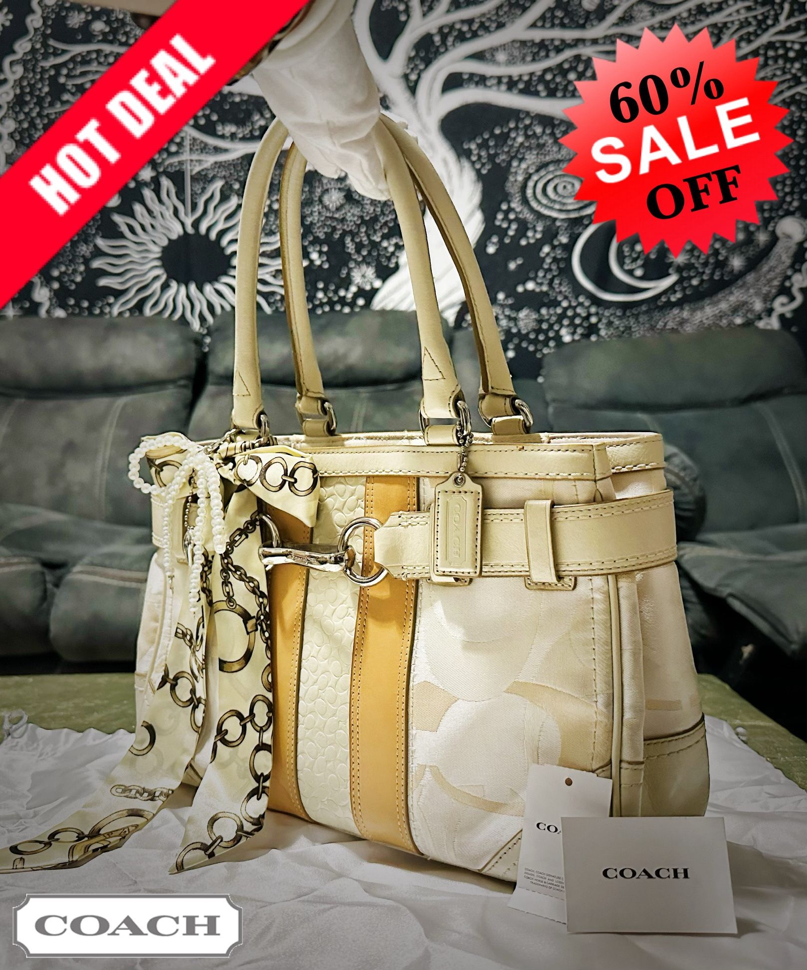 Vintage Y2K Coach Soho Shoulder Bag Tote Handbag