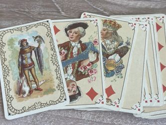 Antique B.P. Grimaud Paris Jeu Louis XV 53 Card Whist Deck No 1502 Boxed c. 1895