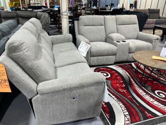 Barnsana by Ashley power recliner sofa and loveseat