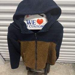 Two-Tone Fleece Hoodie