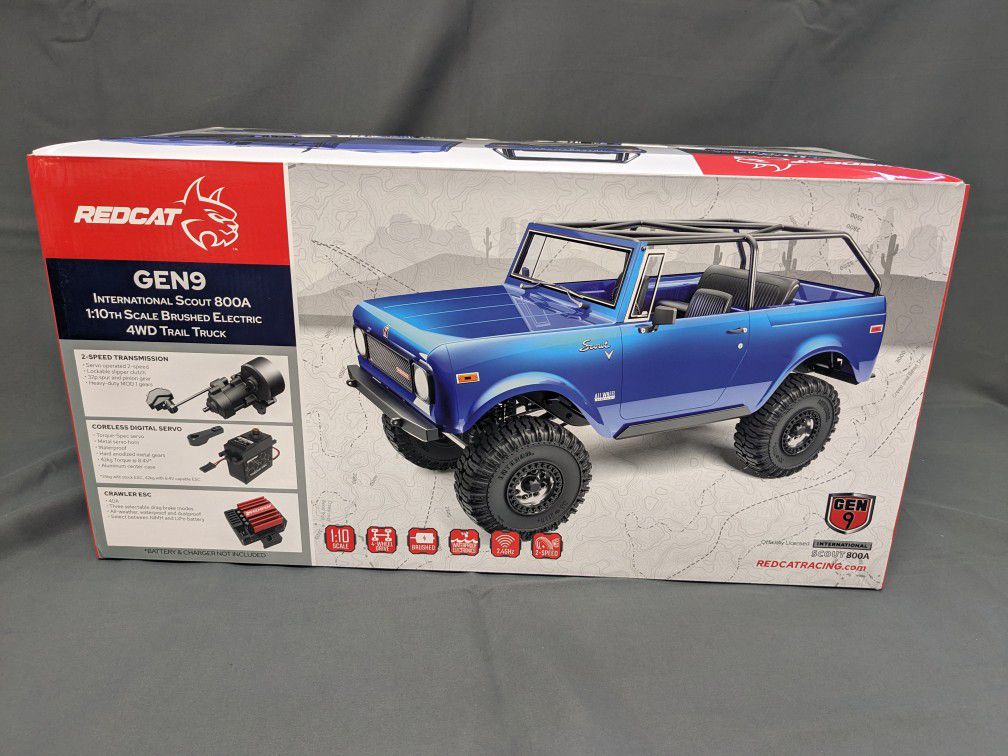 Redcat Gen9 Scout 800A 1/10 4WD Brushed RTR Scale Rock Crawler (Graphite)

