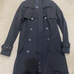 NY&Co Black Rain Jacket Medium