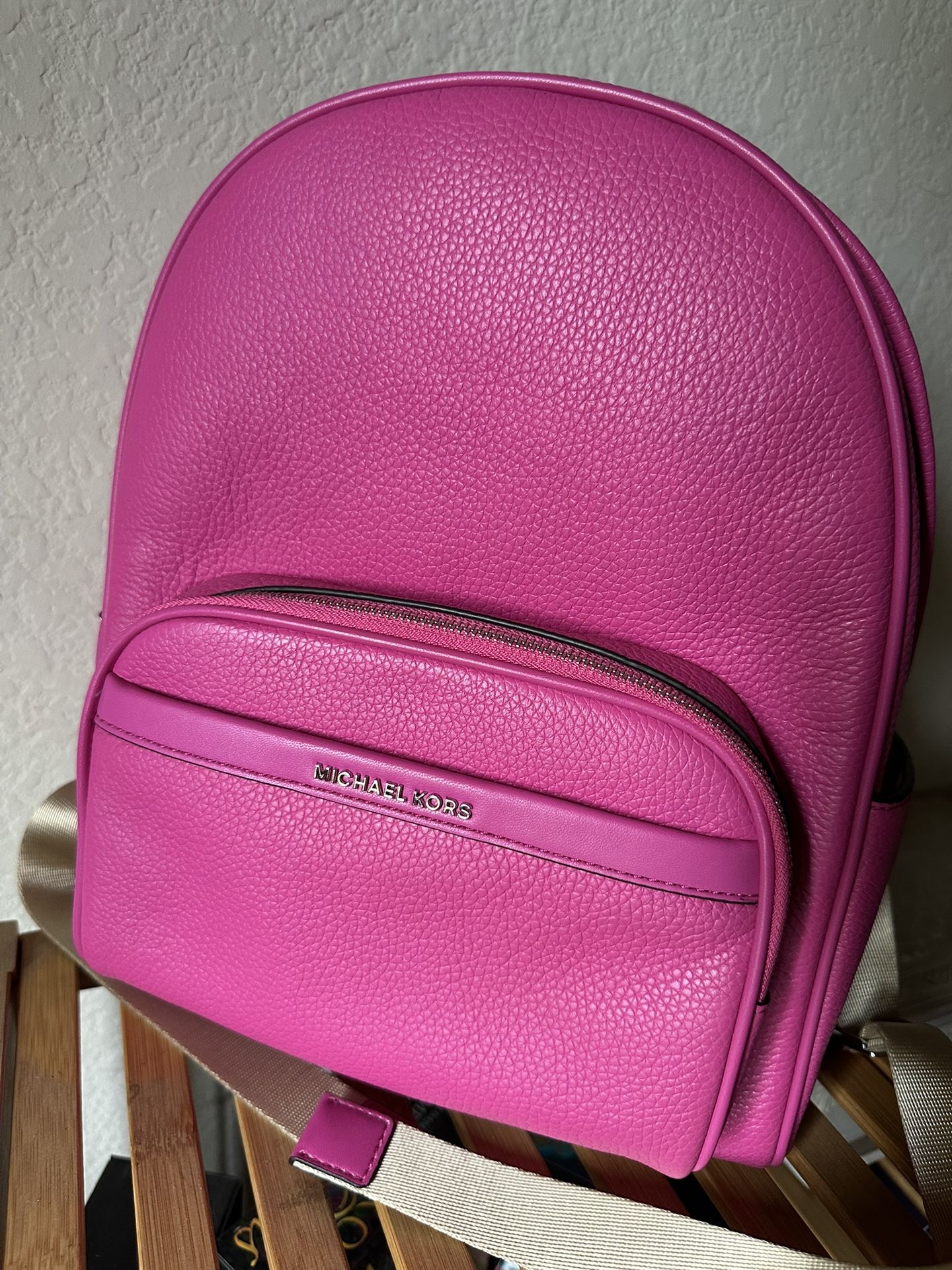 Bex Medium Pebbled Leather Backpack