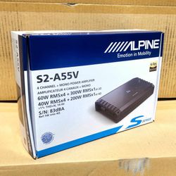 Alpine 5 Channel Speaker System Power Amplifier 1080 Watts Amp S Series S2-A55V 🚨 Payment Options Available 🚨 No Credit Needed 🚨 