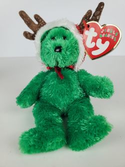2002 Teenie Beanie Baby Holiday Teddy Ty Jingle Beanies