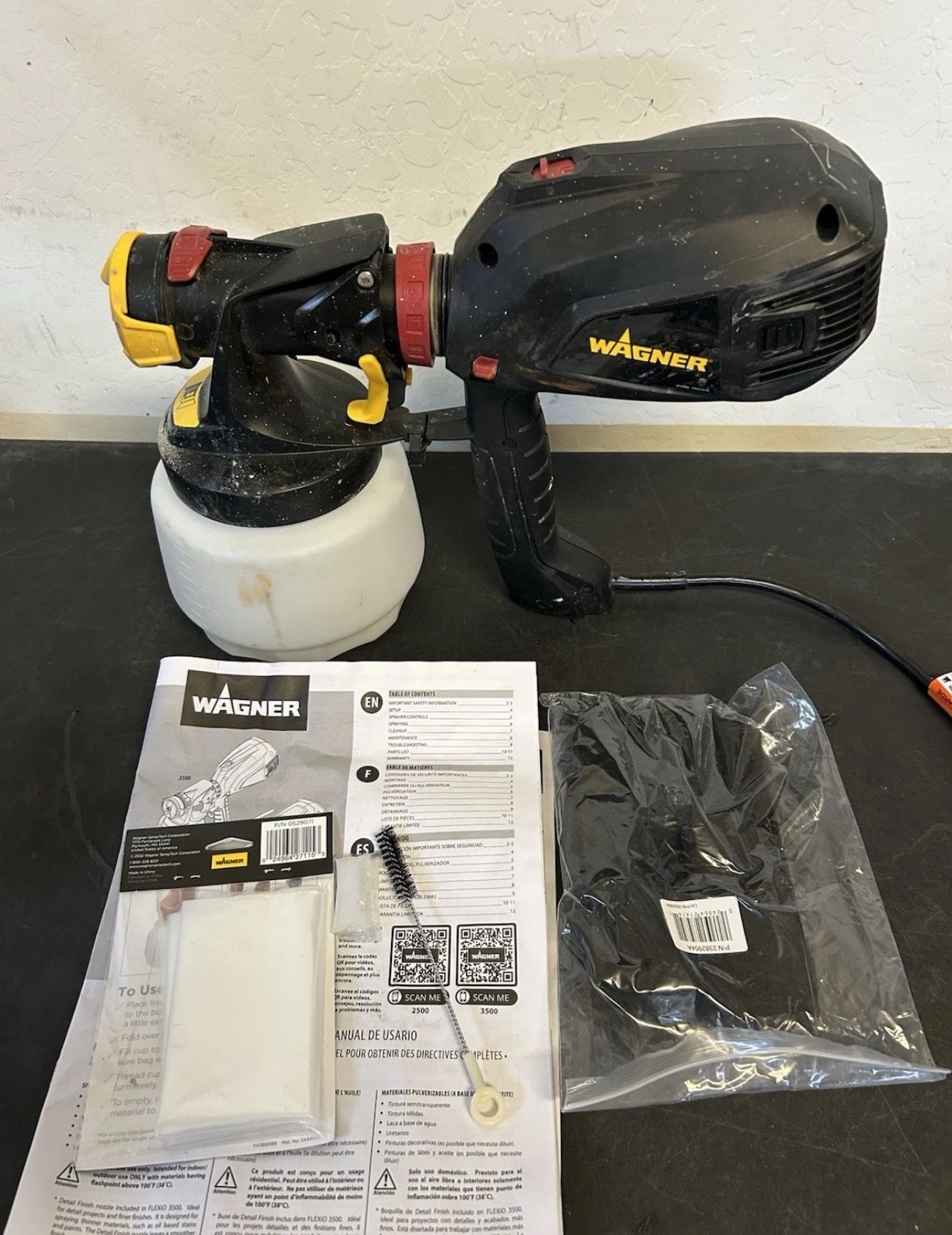 Wagner FLEXiO 2500 Corded Electric Handheld HVLP Paint & Stain Sprayer