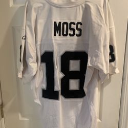 Randy Moss Patriots And Raiders jerseys
