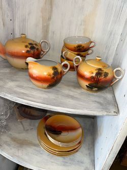 1930’s Japanese Tea set lusterware sold together