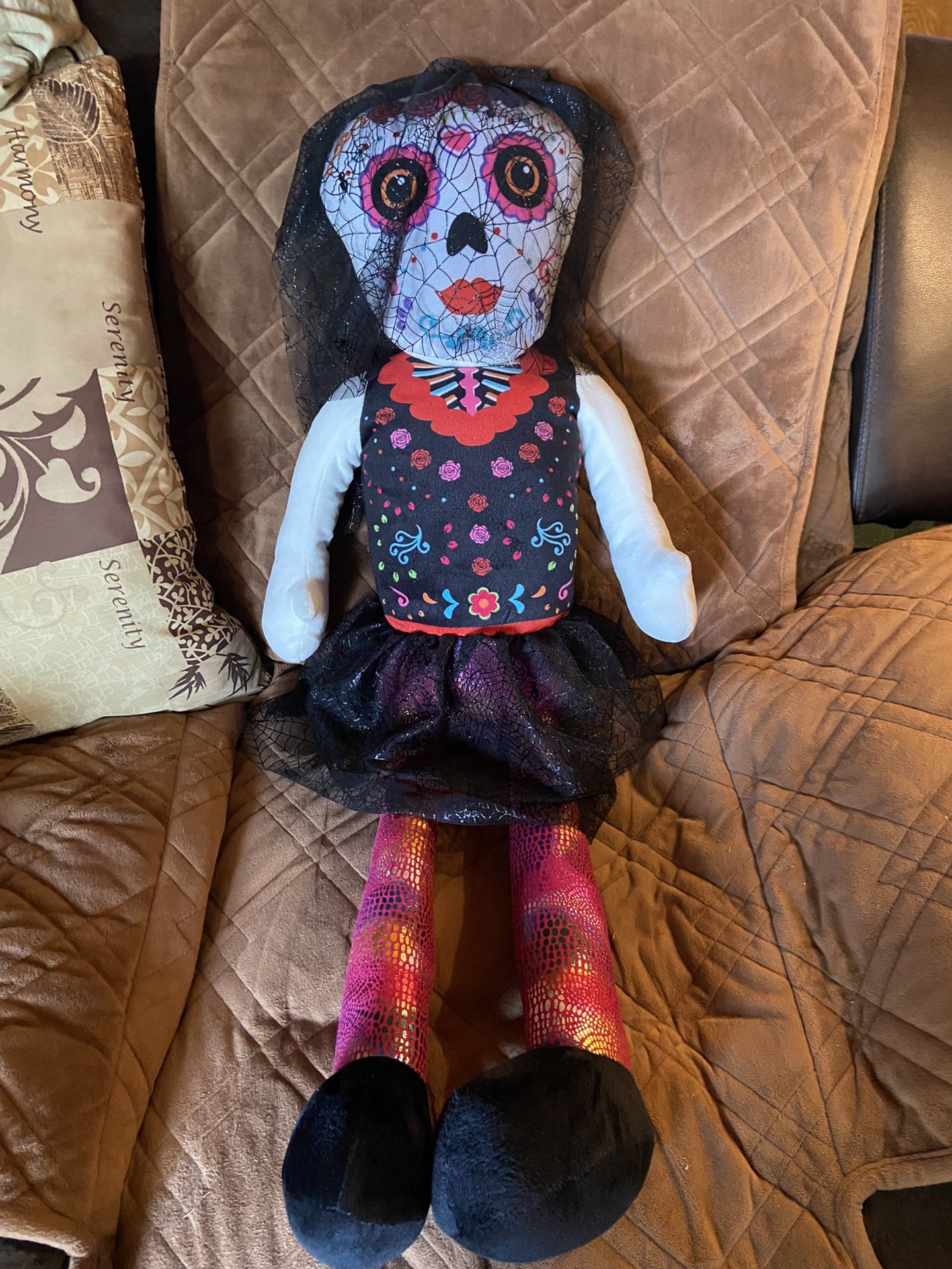 Sugar Doll Day Of Dead Like New 3’ Long