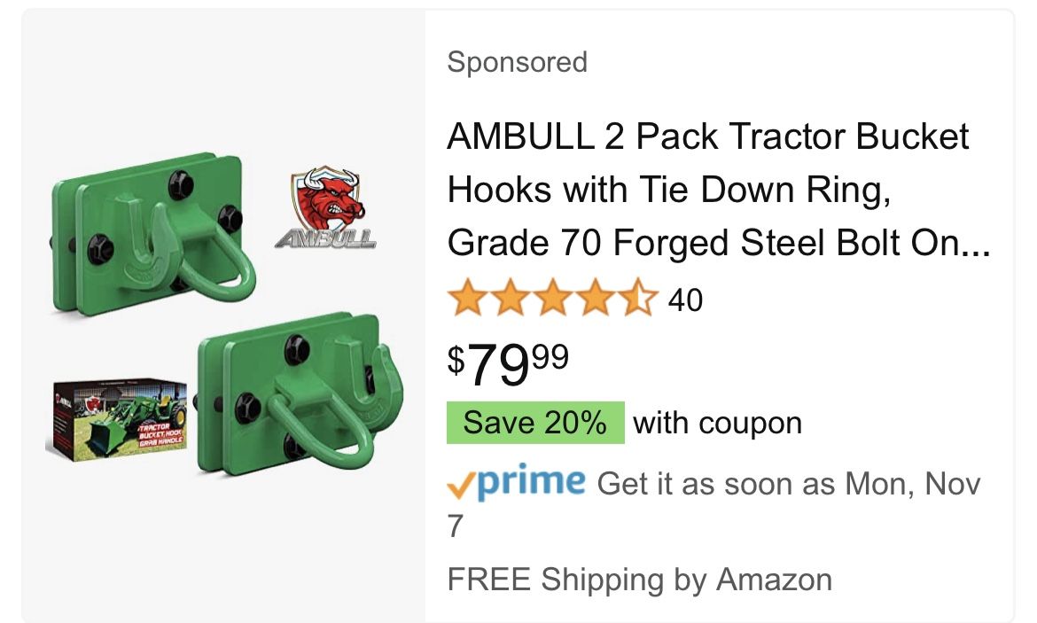 Tractor Hook Set