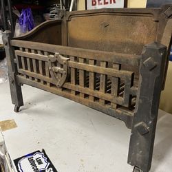 Vintage Cast Fireplace Insert 