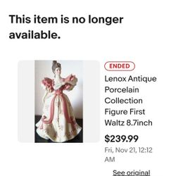 First Waltz Fine Porcelain Sculpture Lenox